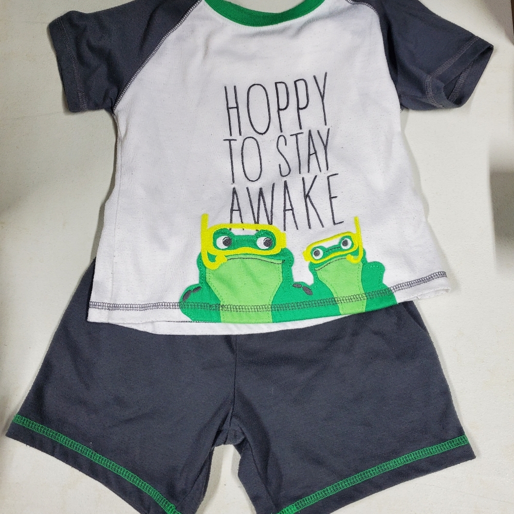 Boy's 3T Frog Pajama Set
